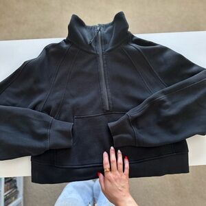 lululemon Scuba Funnel Neck Half Zip Black Size XS/S
